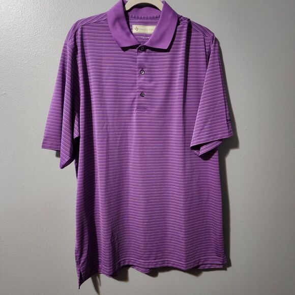 Donald Ross Golf Polo  Large Purple - Picture 1 of 7